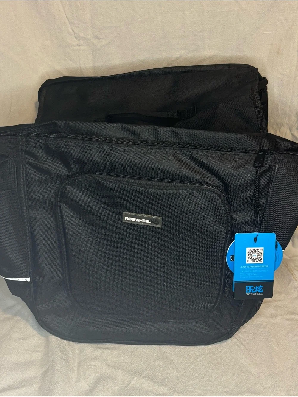 Bicycle Rear Pannier Bag (2in1) - Black